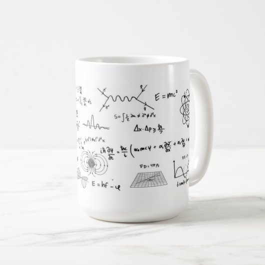 Physics Formulas Coffe Mug Koffiemok (Voorkant rechts)
