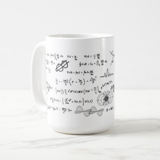 Physics Formulas Coffe Mug Koffiemok (Voorkant links)
