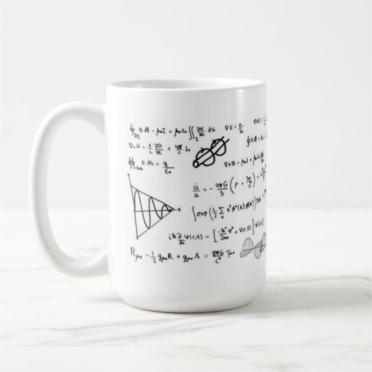 Physics Formulas Coffe Mug Koffiemok (Links)