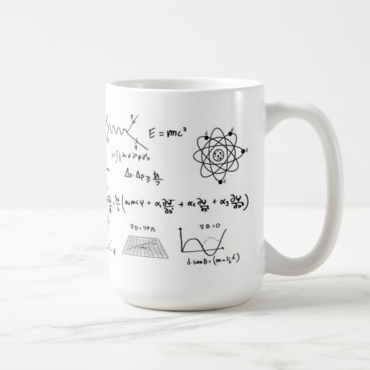 Physics Formulas Coffe Mug Koffiemok (Rechts)