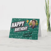 Physics Formulas Limited Edition Foto Verjaardag Kaart (Voorkant)