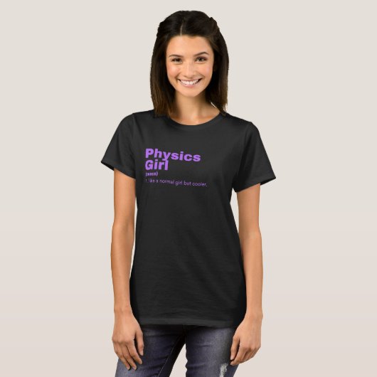 Physics Girl - Physics T-shirt (Voorkant volledig)