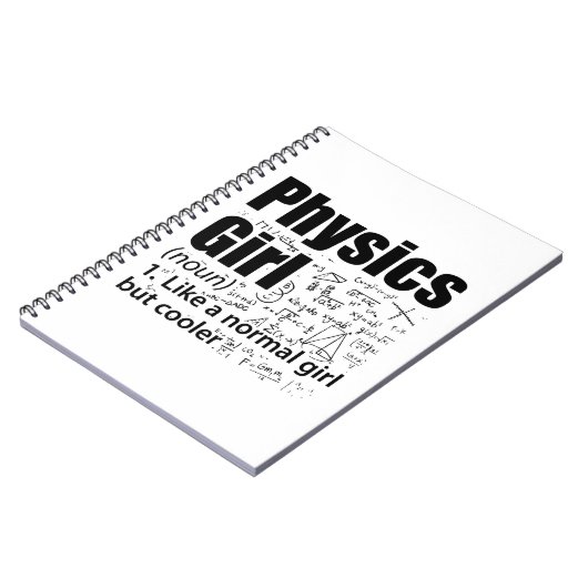 Physics Girls | Fort natuurwetenschappelijke gesch Notitieboek (Linkerzijde)