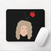 Physics Humor Isaac Newton Apple Nerd Geek Muismat (Met muis)