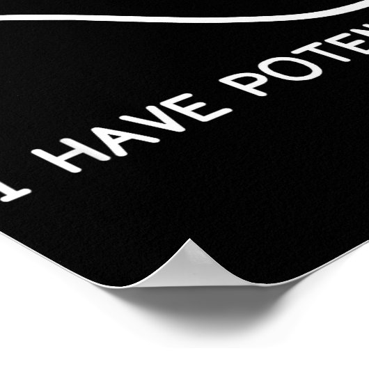 Physics I Have Tential Energy Funny Poster (Hoek)