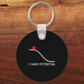 Physics I Have Tential Energy Funny Sleutelhanger (Voorkant)