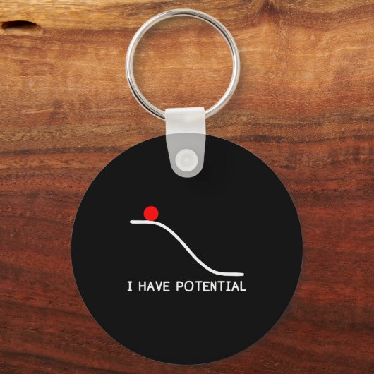 Physics I Have Tential Energy Funny Sleutelhanger (Voorkant)