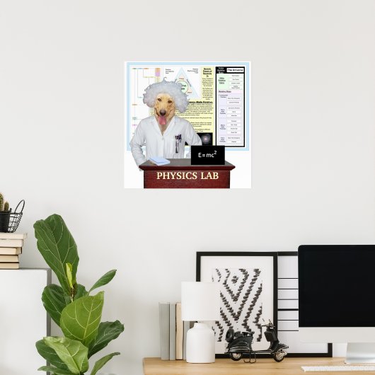 Physics Lab Poster (Thuiskantoor)