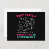 Physics Math Formula Joke Briefkaart (Voorkant / Achterkant)