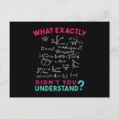 Physics Math Formula Joke Briefkaart (Voorkant)