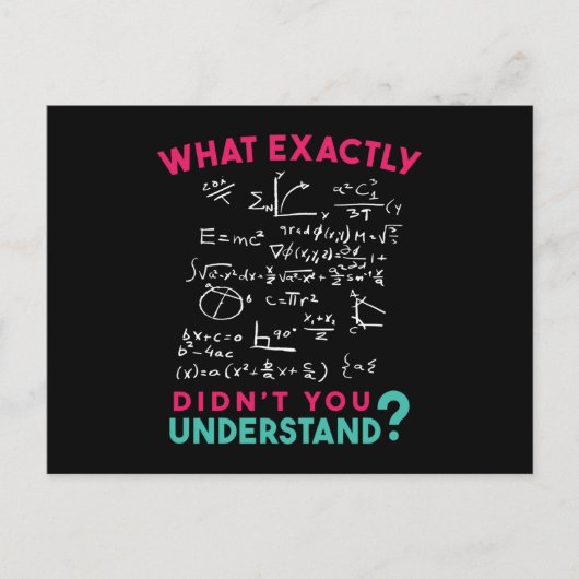 Physics Math Formula Joke Briefkaart (Voorkant)