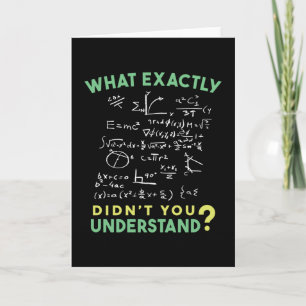 Physics Math Formula Joke Kaart