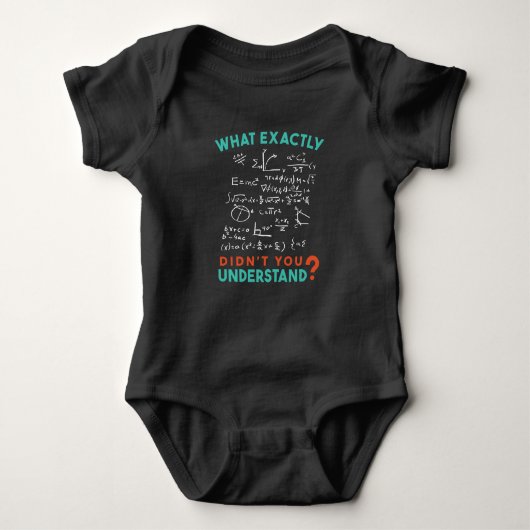 Physics Math Formula Joke Romper (Voorkant)