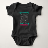 Physics Math Formula Joke Romper (Voorkant)