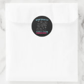 Physics Math Formula Joke Ronde Sticker (Tas)