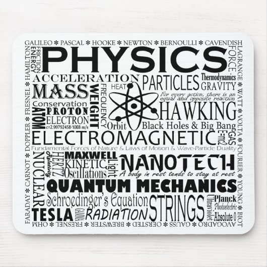 Physics Mousepad Muismat (Voorkant)