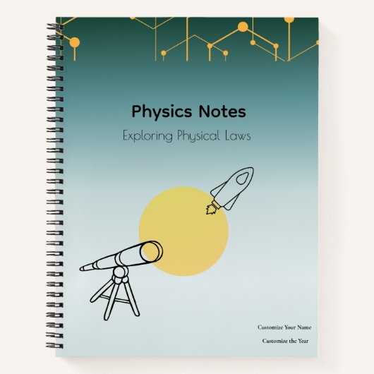 Physics Notes Notebook Notitieboek (Voorkant)