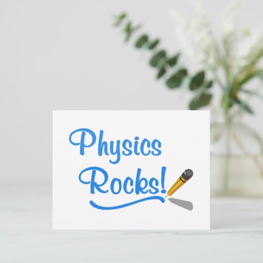 Physics Rocks Briefkaart (Staand voorkant)