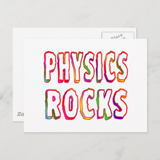 Physics Rocks Briefkaart (Voorkant / Achterkant)