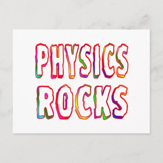 Physics Rocks Briefkaart (Voorkant)