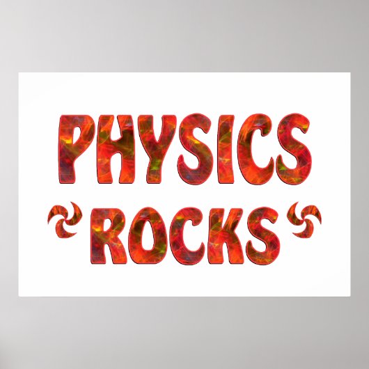 PHYSICS ROCKS POSTER (Voorkant)