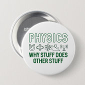 Physics Stuff Ronde Button 7,6 Cm (Voorkant /achterkant)