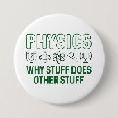 Physics Stuff Ronde Button 7,6 Cm (Voorkant)