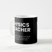 Physics Teacher Funny Definition Koffiemok (Voorkant links)