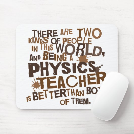 Physics Teacher Gift Muismat (Met muis)