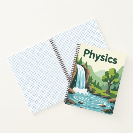 Physics Waterfall Nature Study Notebook | Science Notitieboek (Binnen)