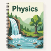 Physics Waterfall Nature Study Notebook | Science Notitieboek (Voorkant)
