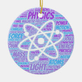 Physics Word Cloud Keramisch Ornament (Voorkant)