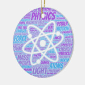 Physics Word Cloud Keramisch Ornament (Links)