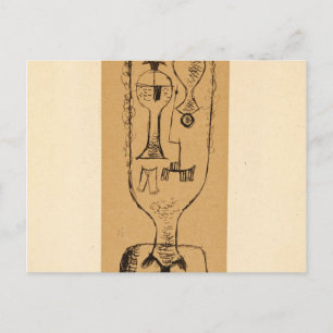 Physiognomic Riddle, 1921, door Paul Klee Briefkaart