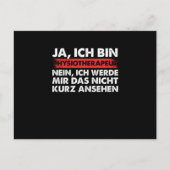 Physiotherapeut Arzt Medizin Physiotherapie Therap Briefkaart (Voorkant)
