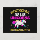 Physiotherapeut Unicorn, Magical Unicorn Physio Briefkaart (Voorkant)
