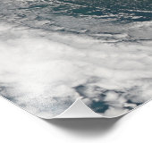 Phytoplankton bloom in de Noord-Atlantische Oceaan Foto Afdruk (Hoek)