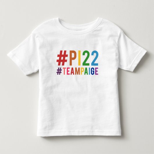 #PI22 Toddler Baseball T-shirt (Voorkant)