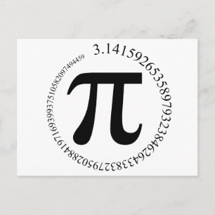 Pi (π) Dag Briefkaart
