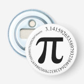 Pi (π) Dag Button Flesopener (Voorkant)