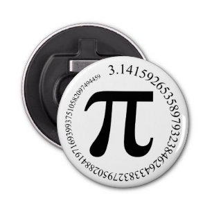 Pi (π) Dag Button Flesopener
