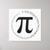 Pi π dag canvas afdruk (Voorkant)