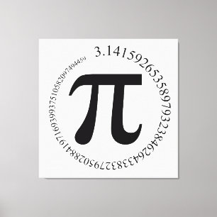 Pi π dag canvas afdruk
