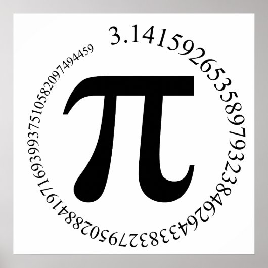 Pi π dag poster (Voorkant)
