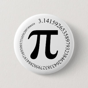 Pi (π) Dag Ronde Button 5,7 Cm