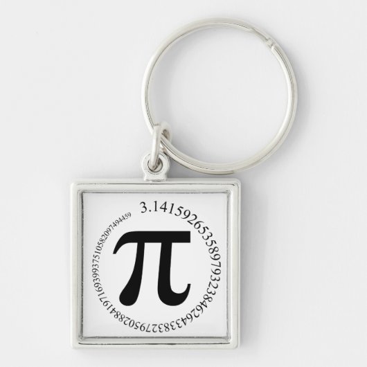 Pi (π) Dag Sleutelhanger (Voorkant)