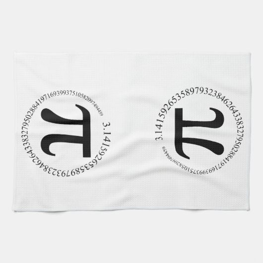 Pi (π) Dag Theedoek (Horizontaal)