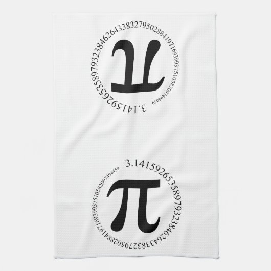 Pi (π) Dag Theedoek (Verticaal)