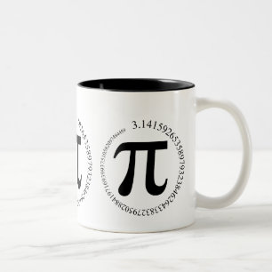 Pi (π) Dag Tweekleurige Koffiemok