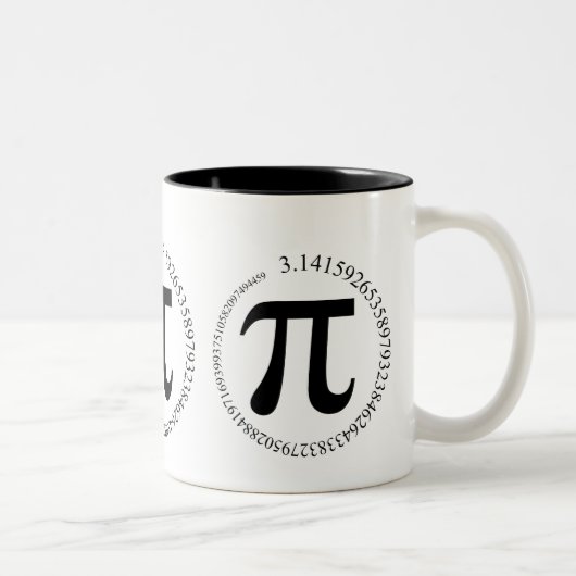 Pi (π) Dag Tweekleurige Koffiemok (Rechts)